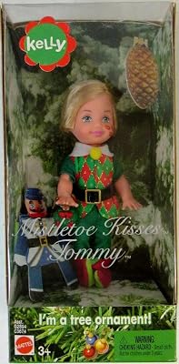 Barbie Kelly Mistletoe Kisses TOMMY Doll and Tree Ornament 2004
