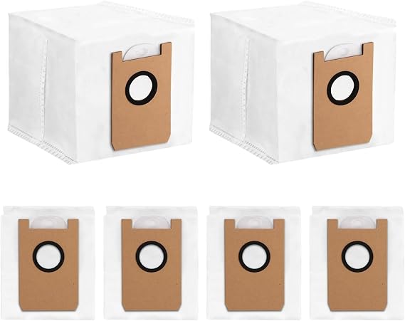 Dust Bags Compatible with AIRROBO T20+ T25+ T30+, Capacity of 3.5L | 6Pack Replacement Set for Robot Vacuum Cleaner