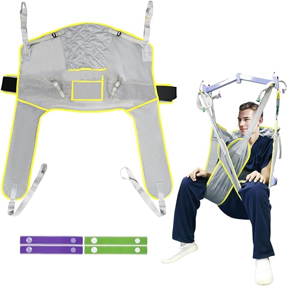 Patient Lift Sling, Universal Hygiene Mesh Lift Sling for Toileting, Lift Sling for Elderly, 500lbs230kgs