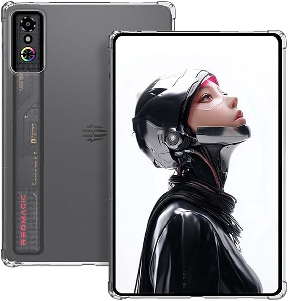Redmagic Astra Gaming Tablet 9.0 Inch Case Cover Clear Ultra Transparent Soft TPU Back Cover for ZTE Nubia REDMAGIC Tablet 3 Pro Anti-Scratch Shockproof Clear