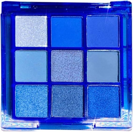 blue goblin 9 color eye shadow plate easy coloring sweat excellent quality makeup lasting eye makeup 15