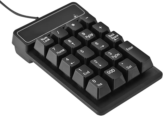 Numeric Keypad USB High Sensitivity Wired Numeric Keypad with Antiskid Design,Mechanical Numeric Keyboard Suitable for Notebook, PC or Desktop Computers
