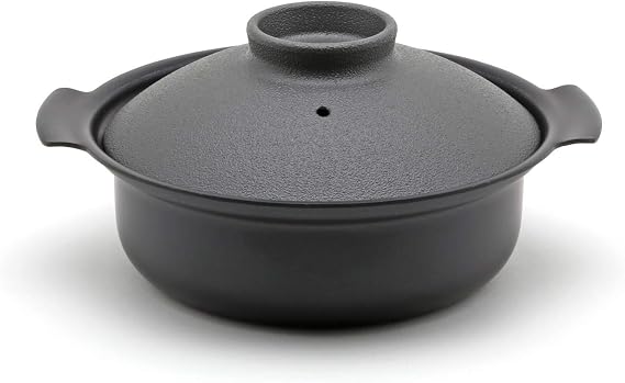 Miyazaki Seisakusho PRESSENCE Tabletop Pot IH DONABE Gray, 7.1 inches 18 cm, Made in Japan, Induction Compatible 118-06362