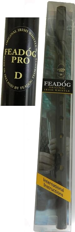 Feadog Pro Tin Whistle in Black