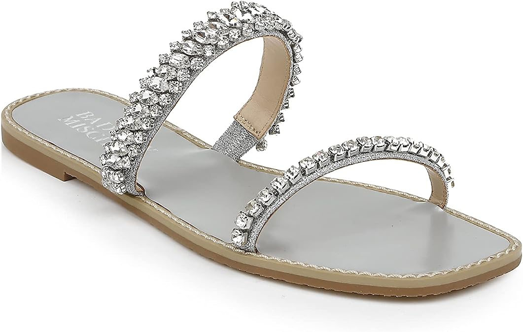 Badgley Mischka Women's Thina Flat Sandal