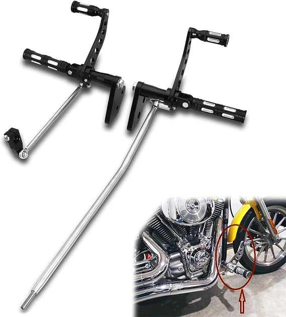 Black Straight Forward Control Foot Pegs For Harley Dyna 2006-2017 Fit Street Bob Fxdb 2000-2012 Dyna Super Glide 2008-2013 Fatbob Fxdf