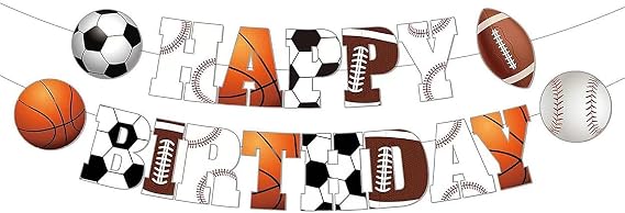 Happy Birthday Banner, Birthday Decorations for Boys, Girls and Adults