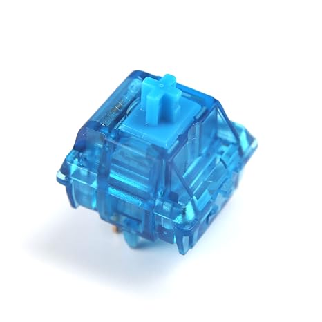 Gateron Ink v2 5pin Switches Transparent Smokey Housing Blue Yellow Red Black Silent Black Mechanical Keyboard Custom Switch (10PCS, Blue Ink)