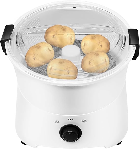 85W Electric Potato Peeler, Automatic Peeling Machine One-button Drive Automatic Peeler Spinner with Draining Basket,Commercial Vegetable Dehydrator for Kitchen, Restaurant