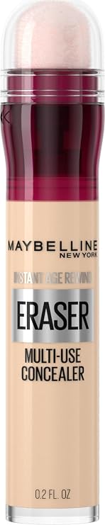 Maybelline Instant Age Rewind Eraser Dark Circles Treatment Multi-Use Concealer, 100, 1 Count (Packaging May Vary)