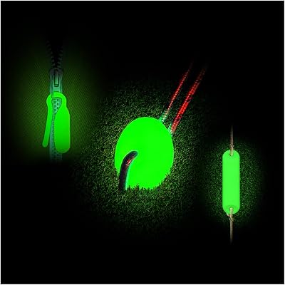 GLO-X Campers Essential Glow Pack - Powerful Glow in The Dark Camping Accessories for Tent Campers- 12 Zips4 Round4 Straight Markers
