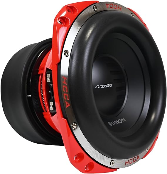 ORION HCCA102 High Performance 10 Competition Grade Car Subwoofer, 8000W Max Power, 2000W RMS, Dual 2 Ohms, 3 Voice Coil Powerful Black Coil Subwoofer for Cars, Trucks, Jeeps. Sold Individually.