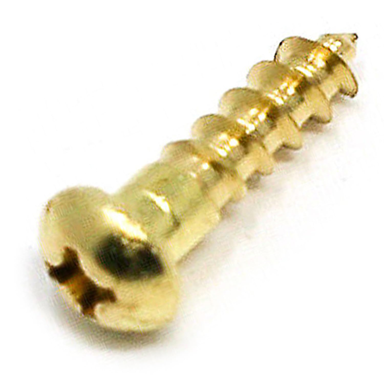 15 pcs Phillips Drive Brass Wood Screws #8 x 58 in, Round Head