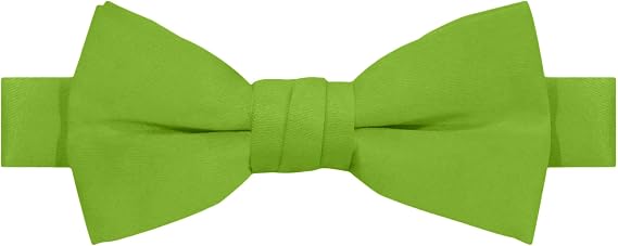 Boy's Kids Pretied Banded Adjustable Solid Color Bowtie