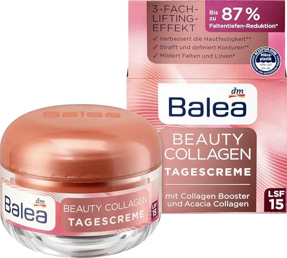 Balea Beauty Collagen Day Cream with Collagen Booster and Acacia Collagen, 50 ml