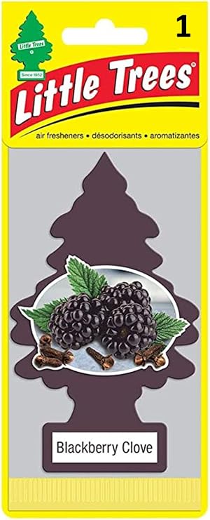 Little Trees DAS-17343 Car Air Freshener | Hanging Paper Tree for Home or Car | Blackberry Clove