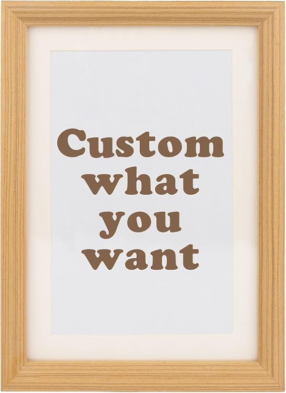 Aspire Wood Classic Picture Frames with Custom Poster, Tabletop and Wall Retro Photo Frames, Collage Room Decor-13X17In