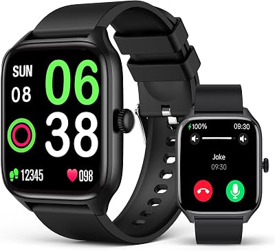 Smart Watch for Men Women, 1.96 GPS Watcher with 120 Sports Modes, Blood PressureHeart RateBlood OxygenSleep Monitor, IP67 Waterproof Smartwatch for Android iOS