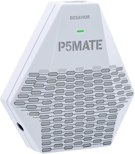 Besavior P5 Mate USB Adapter for PS5/PS5 Slim PS5 Gaming Converter Accessories Supports Multiplayer Games Low Latency Supports Multiple Controllers/Peripherals/Headsets/Microphones