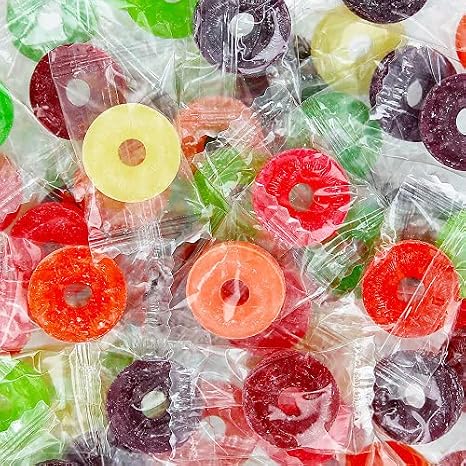 LifeSavers Hard Candy, Assorted, Wrapped, Bulk, 2 Lbs, 10 FLAVOR MEGA ASSORTMENT! Watermelon, Pineapple, Cherry, Apple, Mango, Fruit Punch, Strawberry, Raspberry, Grape & Tangerine! Great For Home and Office Candy Bowls!