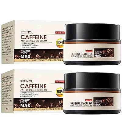 Retinol Caffeine Anti-Wrinkle Cream, Retinol Caffeine Eye Cream, Anti-Aging Eye Cream for Dark Circles & Puffiness Eye cream-2pcs