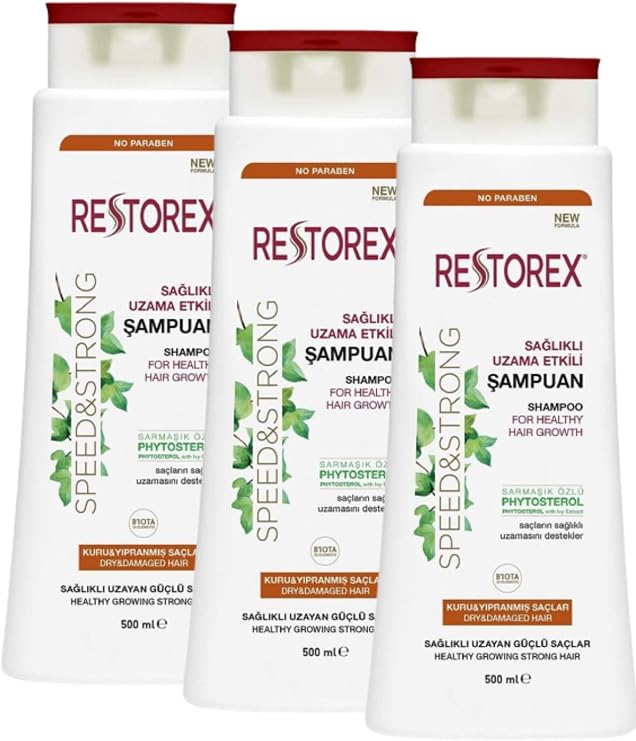 Restorex Kuru Ve Yıpranmış Saçlar Için Şampuan 500 Ml 3 Adet