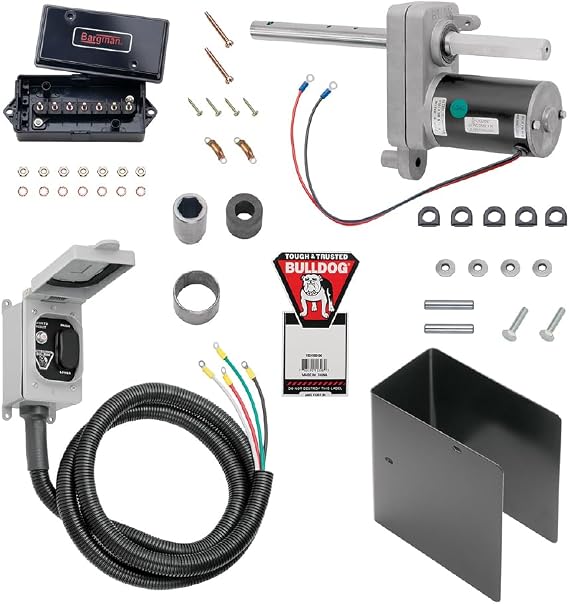 Bulldog 1824200100 Electric Powered Kit, 7500 lbs Capacity, Only Compatible with Single-Speed Square Bulldog Jacks