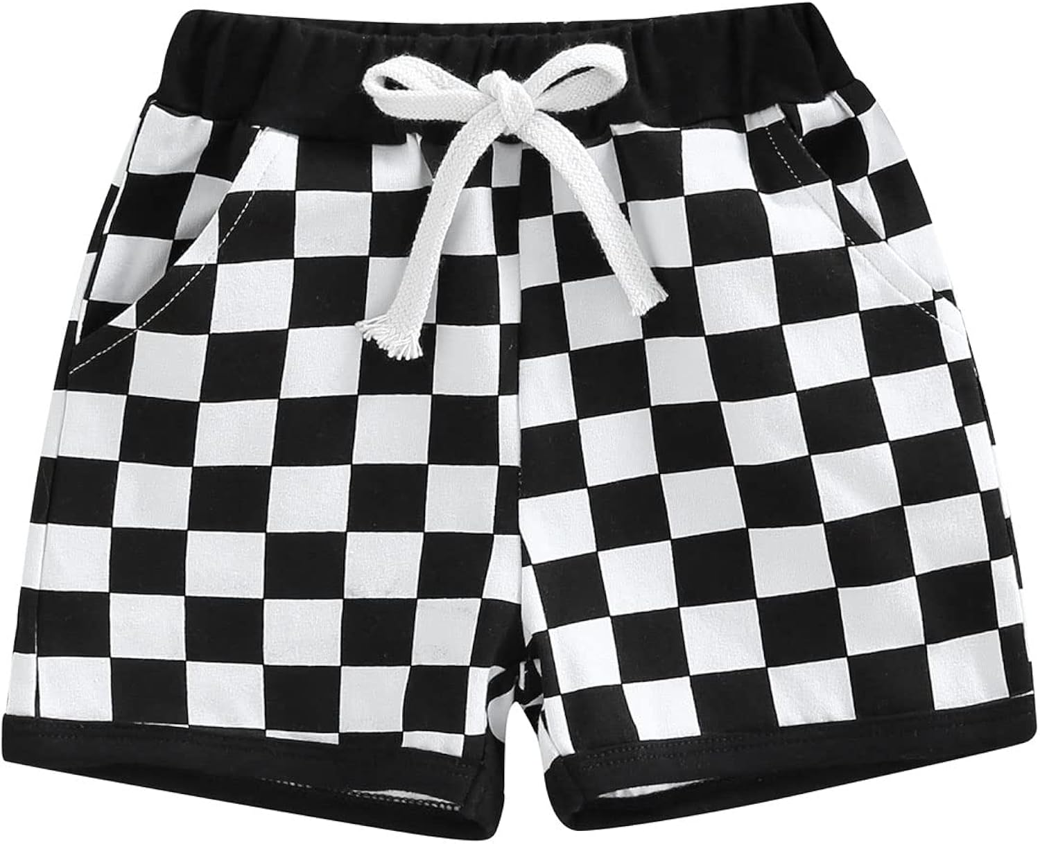 Toddler Baby Boy Shorts Summer Checkerboard Plaid Print Cotton Shorts Casual Elastic Waist Jogger Shorts Pants