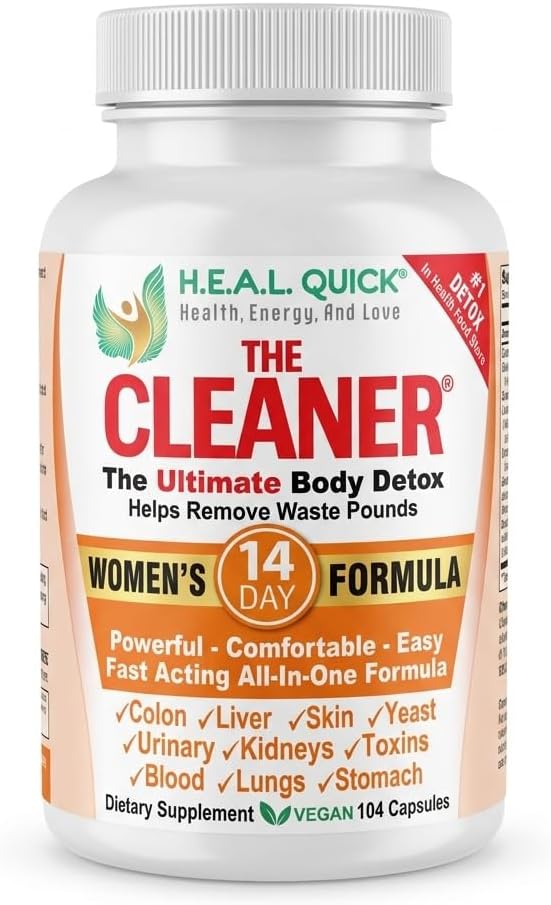 The Cleaner Women's 14_Day Formula Supplement, 104 Capsules, Powerful, Comfortable, Easy and Fast Acting Formula