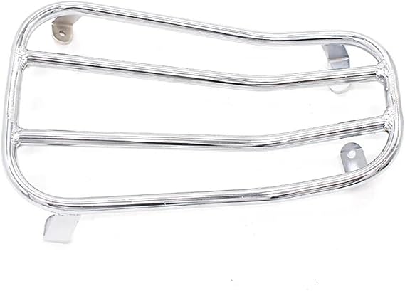 Motorcycle Foot Pedal Rear Suitcase Luggage Carrier Board Luggage Rack For V&espa GT GTS GTV 60 125 200 250 300 300ie gear shelf(Chrome)