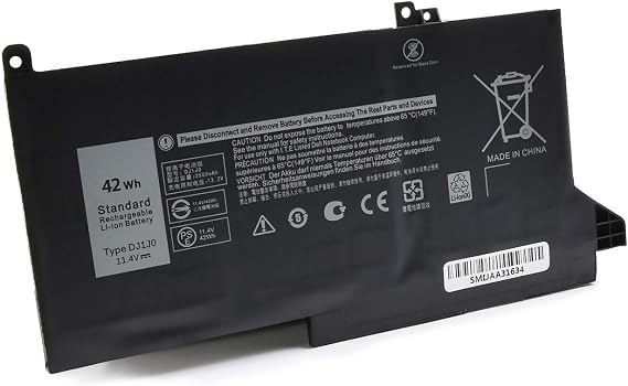 New DJ1J0 7280 42Wh Battery Compatibel with Dell Latitude 12 7000 7480 7290 E7280 E7290 7380 7390 E7380 E7390 7480 7490 E7480 E7490 Series Notebook,P/N: DJ1J0 PGFX4 ONFOH 451-BBZL