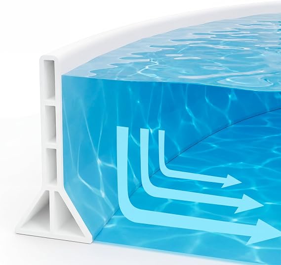 3.94" High Shower Threshold Water Dam for Bathroom, Kitchen