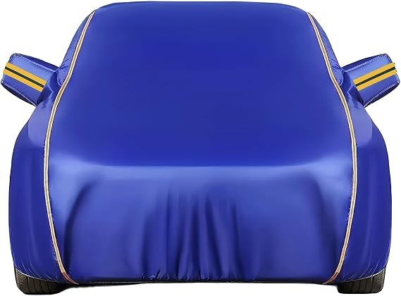 Car Cover for chevy Sonic 2011-2023 Full Car Cover Waterproof Scratch Resistant Breathable Anti UV Car Tarpaulin with Side Zipper Reflective Strip Winter Car Cover