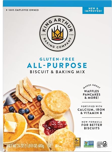 King Arthur Flour Gluten Free All-Purpose Baking Mix, 24 Ounce (Pack of 6)