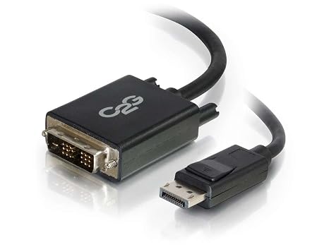 C2G Display Port Cable, Display Port to DVI, Male to Male, Black, 6 Feet (1.82 Meters), Cables to Go 54329
