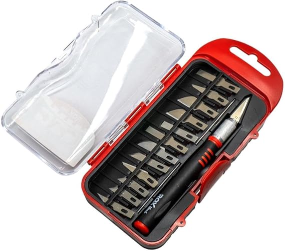 Rox Wood 0180 Pro Neşter Ahşap ve Maket Hobi Bıçak Seti 15 Parça