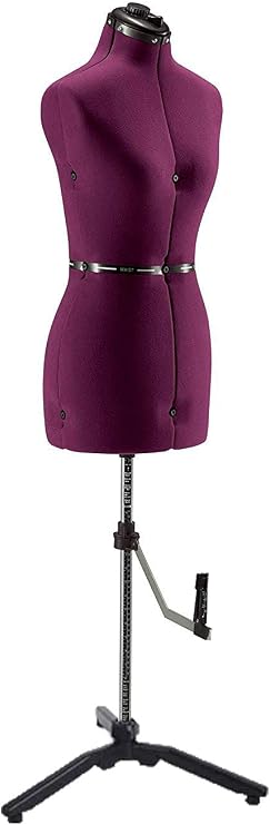 Adjustable Mannequin Dress Form Female with New Base - Red