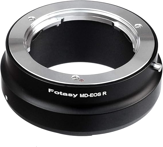Fotasy Minolta MD Lens to Cannon EOS RF Mount Adapter, MD EOS R Adapter Ring, Adapter for Minolta MD MC Rokkor Lense, Compatible with Canon EOS R Mirrorless Camera EOS R RP Ra R3 R5 R6 R7 R10
