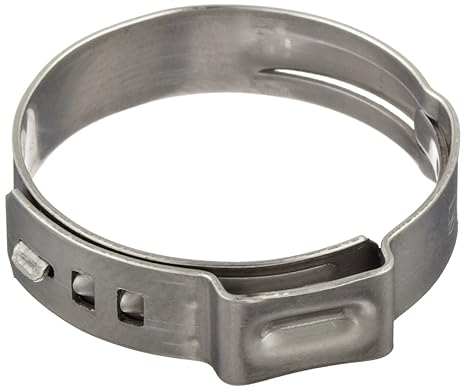 Oetiker 16700006 Stepless Ear Clamp, One Ear, Clamp ID Range 8.8 mm (Closed) - 10.5 mm (Open) (Pack of 100)