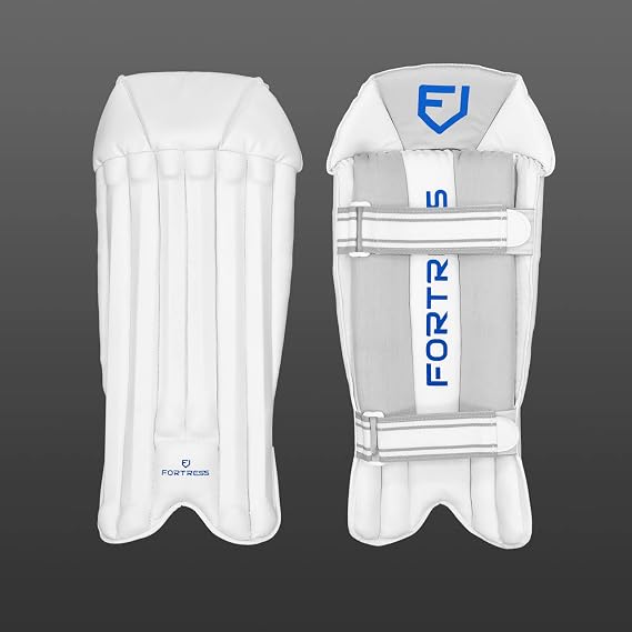 FORTRESS Junior Wicket Keeper Pads [One Size] - Junior Cricket Pads