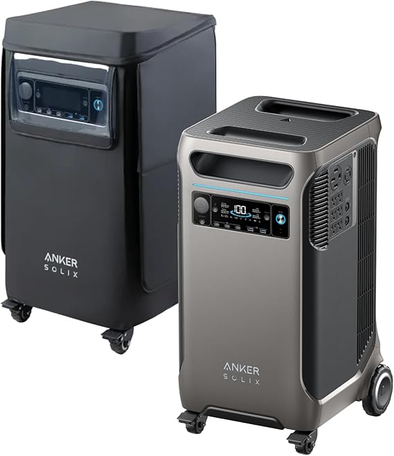 Anker SOLIX F3800 Portabale Power Station and Protective Cover, 3,840Wh | LiFePO4 Battery, 6,000W AC Output, Solar Generator for Home, Outdoor, RVs, and Emergency Use