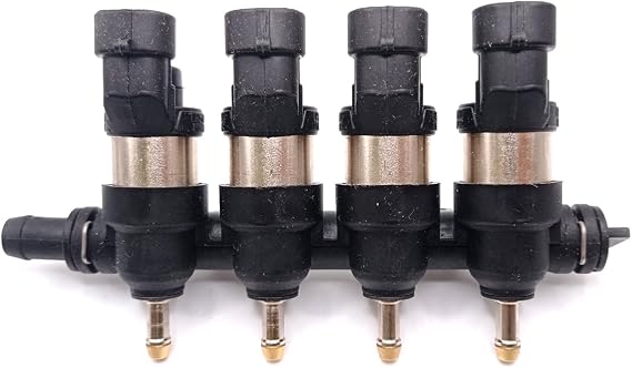 LPG CNG Injectors Rail Ultra Fast OKCAN 4 cyl. 2 ohm Universal STAG,E-Gas