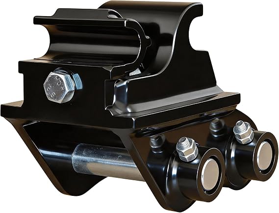 Mechanical Quick Coupler for Mini Excavators, Fit for Most Heavy Equipment Not Exceeding 3 Tons, Quick Change Hitch Attachment, Black