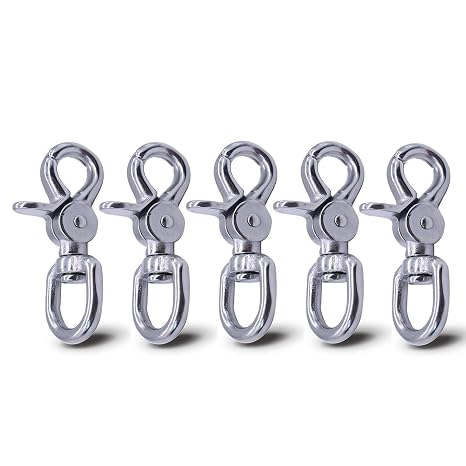 Lobster Clasp, 5PCS Trigger Snap Hooks, Perfect for Bag Straps, Pet Leashes