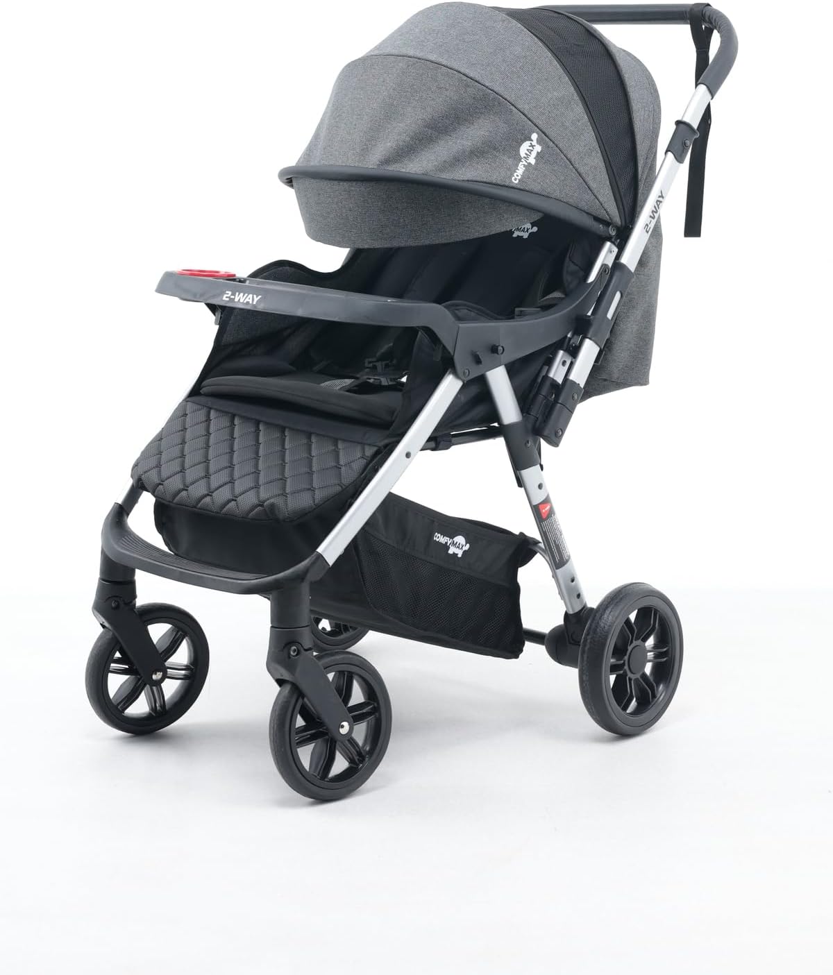 2-Way Çift Yönlü Bebek Arabası – Strom Grey