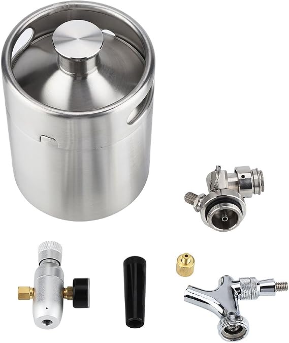 Mini Stainless Steel Growler Ss Keg, Portable Home Dispenser