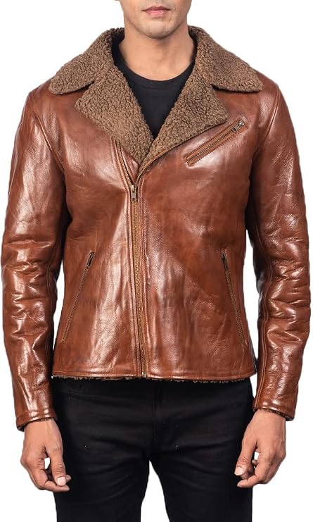 The Jacket Maker Alberto Shearling Leather Jacket