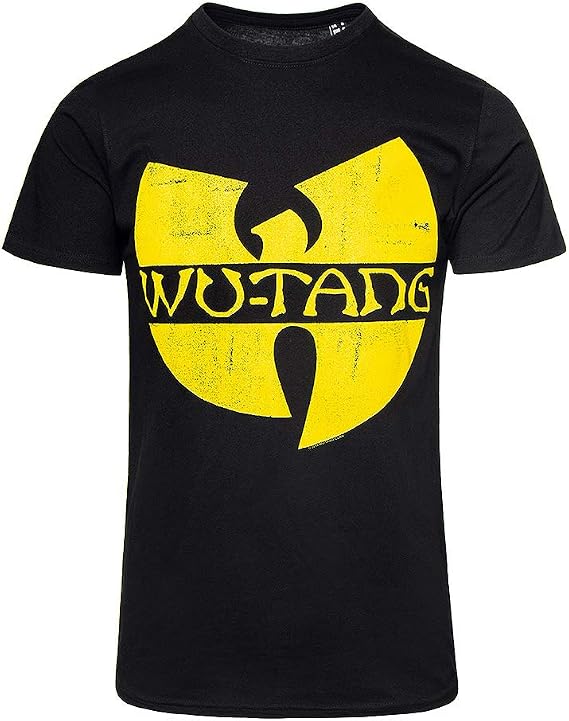 Wu-Tang Clan - Classic Yellow Logo T-Shirt in Black