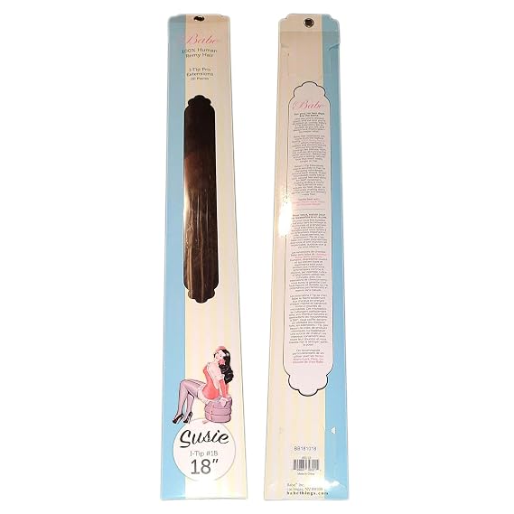 I-Tip Hair Extensions #1B (Susie) - 18" - Babe Hair Extensions