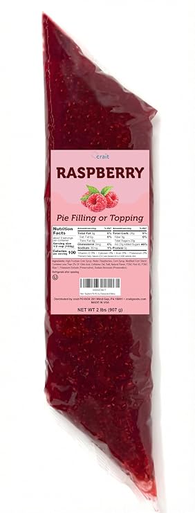 Raspberry Pie Filling Easy Squeeze Bag, 2 lb